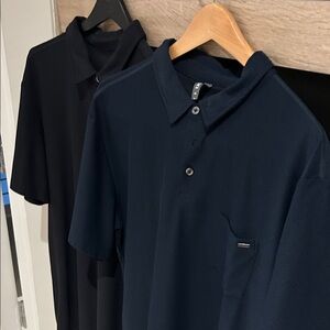 Vuori Men's Polo Shirt in Black and Navy
Set of 2.